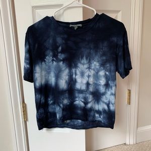 Blue Tie Dye Crop Top S